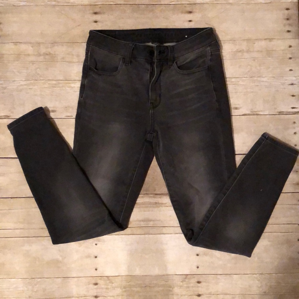 American Eagle 4S black/dark grey skinnies